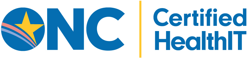 The ONC logo with a vertical pipe and the phrase 'Certified HealthIT' to the right